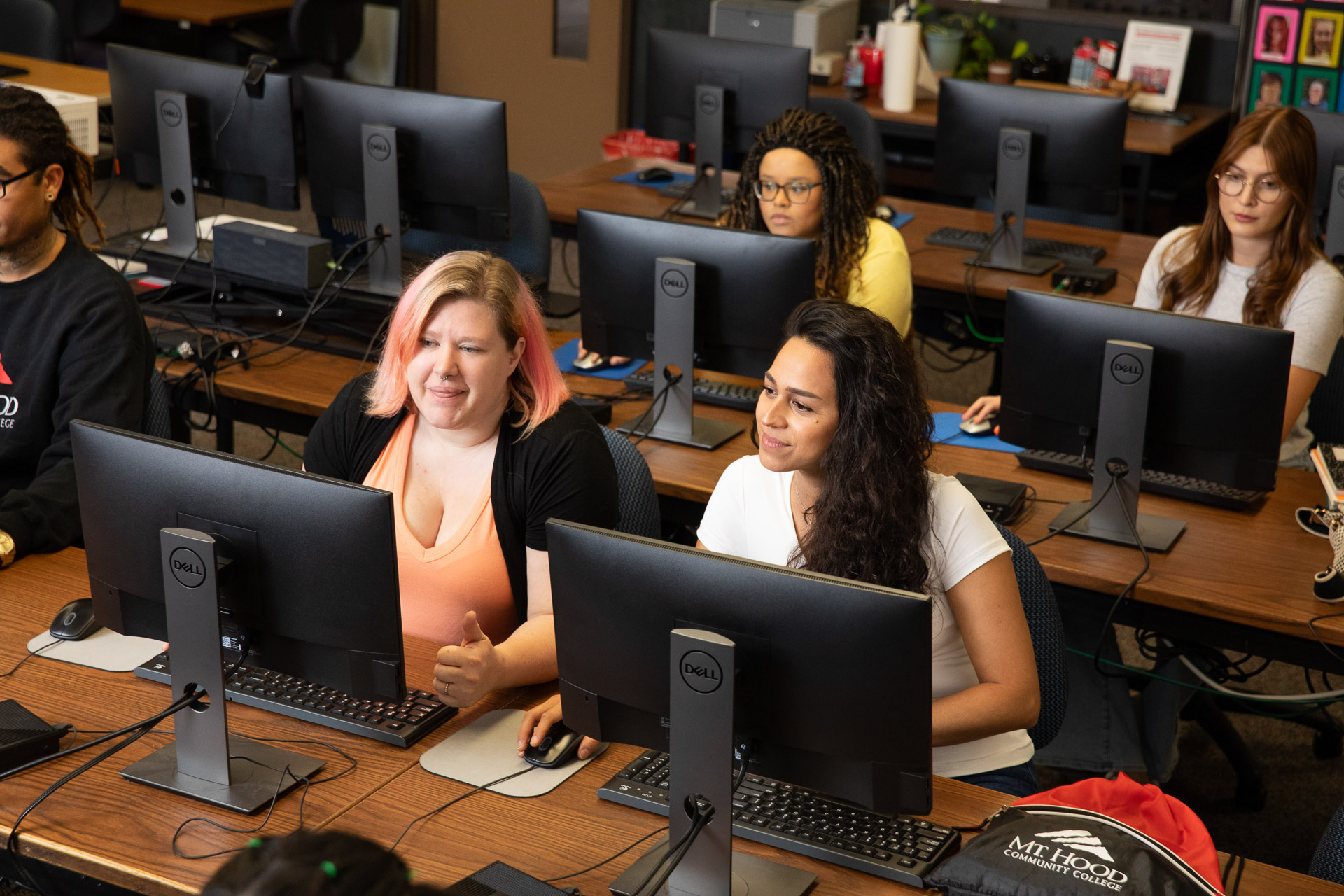 students sitting at computers