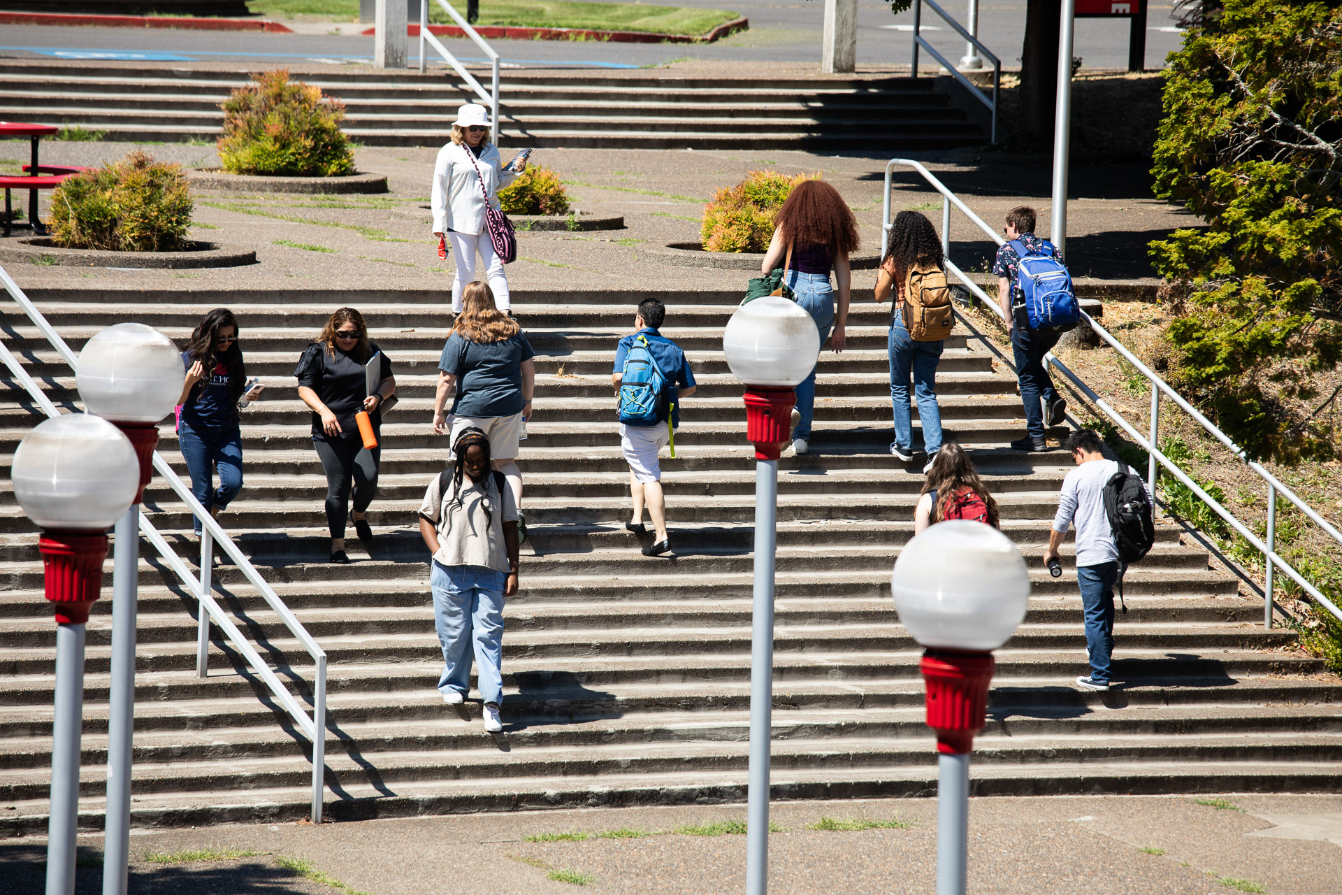 Students on campus